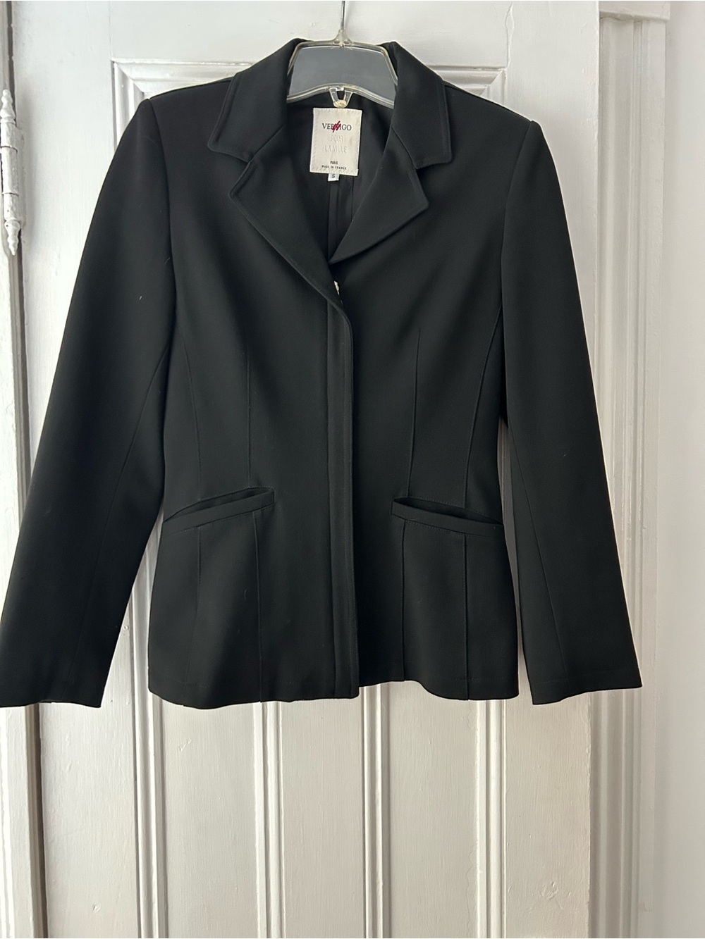Vertigo Paris | Black Women's Blazer | Zipper| Size Small